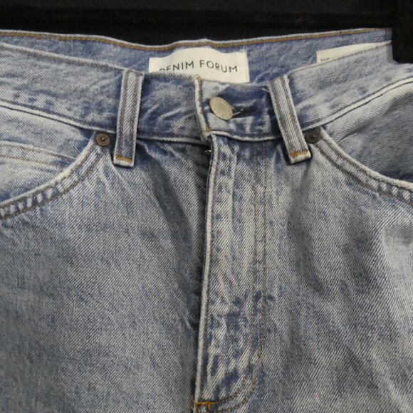 DENIM FORUM - The Jane 70's Super High Boot - 30L | size 28 | Blue Denim Jeans - Picture 4 of 16